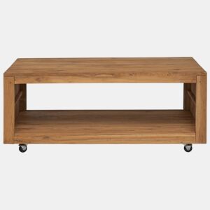 Mesa de Centro, Mesa baixa, 110x60x40 cm madeira de teca maciça