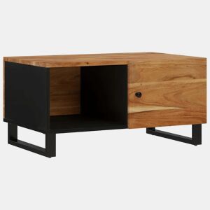 Mesa de Centro, Mesa baixa, 80x50x40 madeira de acácia maciçaderiv. madeira