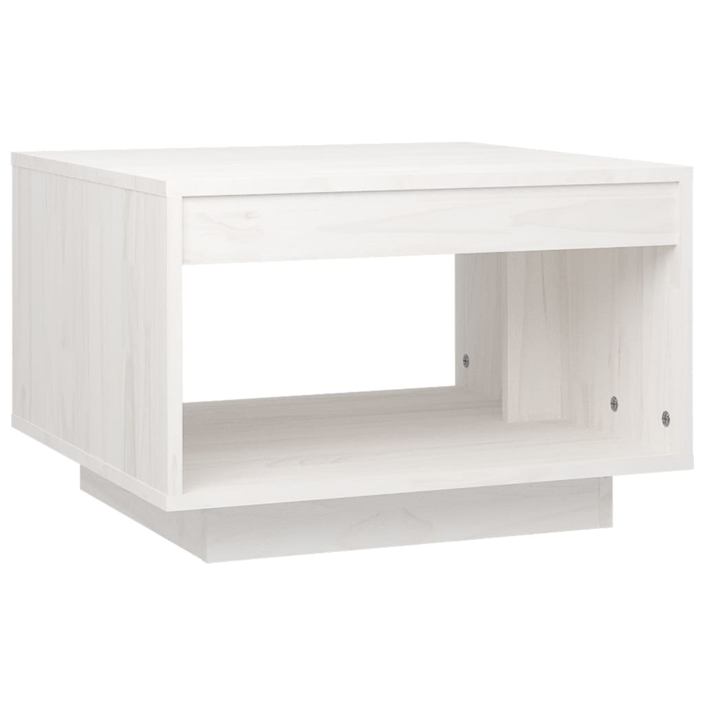 mesa de cafe - mesa de centro de madera maciza de pino blanco 50x50x335 cm