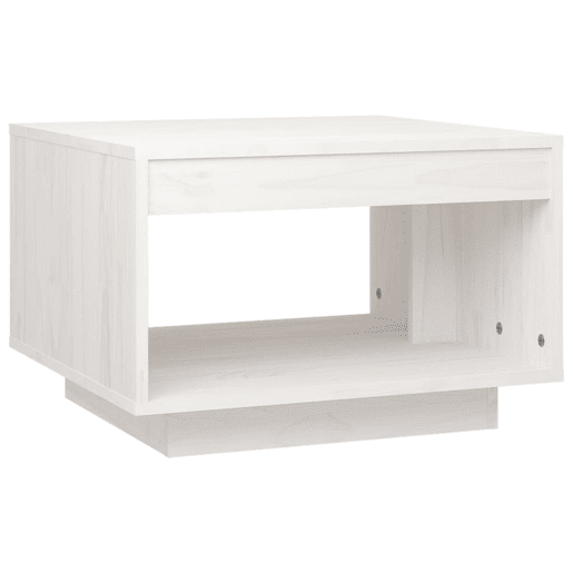 Mesa de Centro, Mesa baixa, 50x50x33,5 cm madeira de pinho maciça branco Mesa de Centro, Mesa baixa, 50x50x33,5 cm madeira de pinho maciça branco