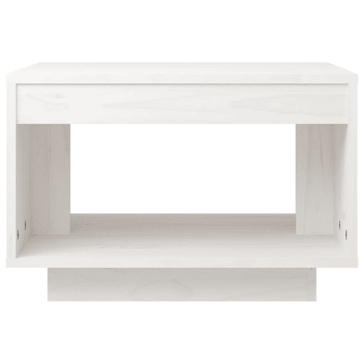 Mesa de Centro, Mesa baixa, 50x50x33,5 cm madeira de pinho maciça branco Mesa de Centro, Mesa baixa, 50x50x33,5 cm madeira de pinho maciça branco