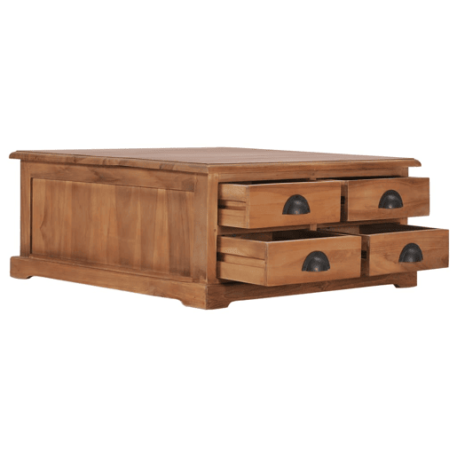 Mesa de Centro, Mesa baixa, 68x68x30 cm madeira de teca maciça Mesa de Centro, Mesa baixa, 68x68x30 cm madeira de teca maciça