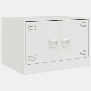 Mesa de Centro, Mesa baixa, 67x50x44 cm aço branco
