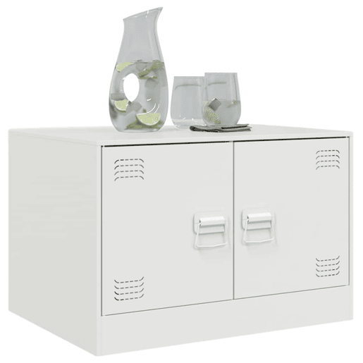 Mesa de Centro, Mesa baixa, 67x50x44 cm aço branco Mesa de Centro, Mesa baixa, 67x50x44 cm aço branco