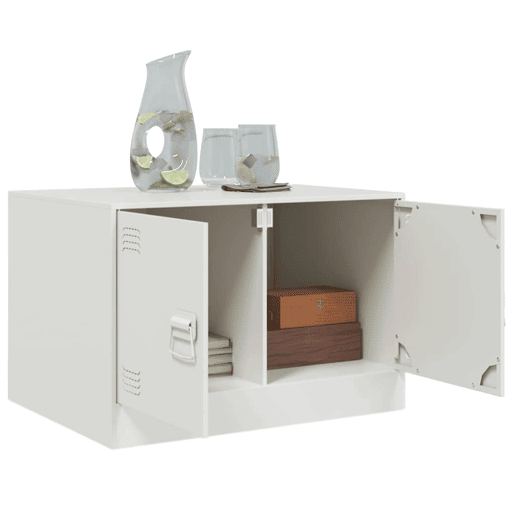 Mesa de Centro, Mesa baixa, 67x50x44 cm aço branco Mesa de Centro, Mesa baixa, 67x50x44 cm aço branco