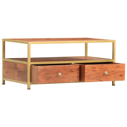 Mesa de Centro, Mesa baixa, 90x50x40 cm madeira de acácia maciça Mesa de Centro, Mesa baixa, 90x50x40 cm madeira de acácia maciça