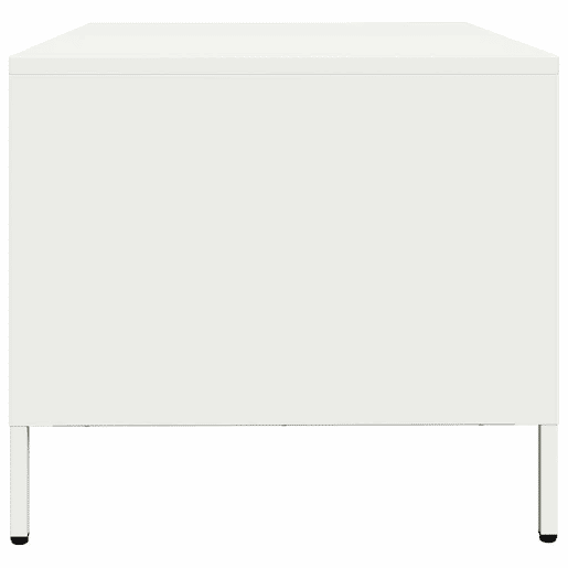 Mesa de Centro, Mesa baixa, 101,5x50x43,5 cm aço laminado a frio branco Mesa de Centro, Mesa baixa, 101,5x50x43,5 cm aço laminado a frio branco
