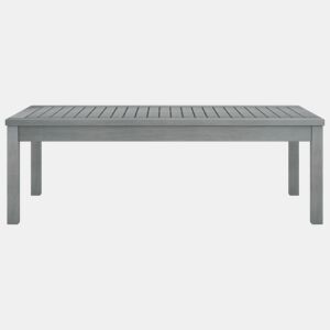 Mesa de Centro, Mesa baixa, 100x50x33 cm madeira de acácia maciça cinzento