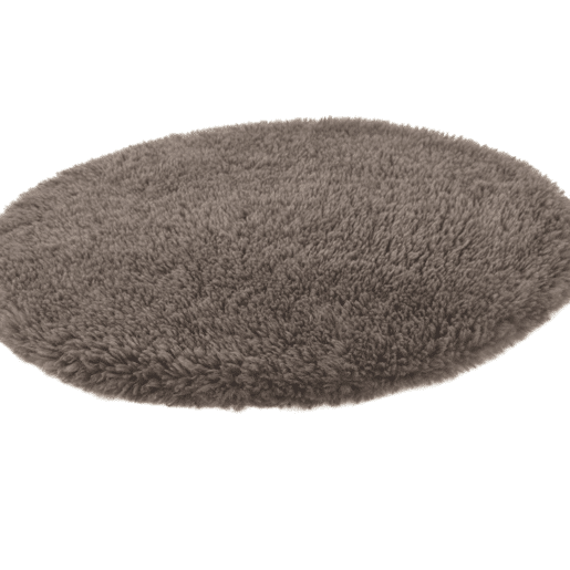 Tapete redondo Ø 90 cm, cinzento escuro