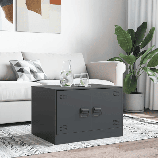 Mesa de Centro, Mesa baixa, 67x50x44 cm aço antracite Mesa de Centro, Mesa baixa, 67x50x44 cm aço antracite