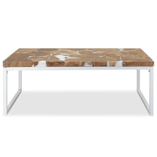 Mesa de Centro, Mesa baixa, em resina de teca 110x60x40 cm Mesa de Centro, Mesa baixa, em resina de teca 110x60x40 cm