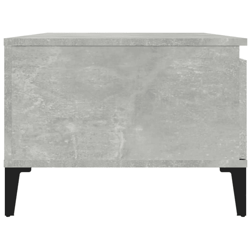 Mesa de Centro, Mesa baixa, 90x50x36,5 cm derivados madeira cinzento cimento