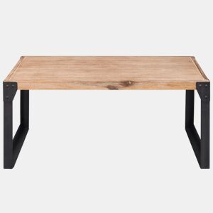 Mesa de Centro, Mesa baixa, em madeira de acácia maciça 100x60x45 cm