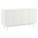 Aparador Moderno Minimalista de Madera con 4 Puertas de Arco Aparador Moderno Minimalista de Madera con 4 Puertas de Arco Blanco