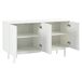 Aparador Moderno Minimalista de Madera con 4 Puertas de Arco Aparador Moderno Minimalista de Madera con 4 Puertas de Arco Blanco