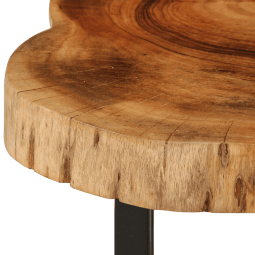 Mesa de Centro, Mesa baixa, em madeira de acácia maciça 60x55x25 cm Mesa de Centro, Mesa baixa, em madeira de acácia maciça 60x55x25 cm