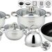 Batería de Cocina Klack de Acero Inoxidable Batería de Cocina Klack de Acero Inoxidable Gris