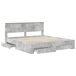 Estructura de cama matrimonial Estructura de cama matrimonial Gris