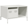 Mesa de Centro, Mesa baixa, 68,5x50x43,5 cm aço laminado a frio branco