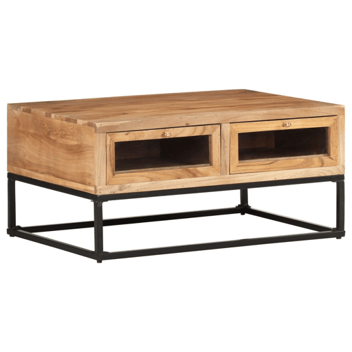 Mesa de Centro, Mesa baixa, 90x60x40 cm madeira de acácia maciça Mesa de Centro, Mesa baixa, 90x60x40 cm madeira de acácia maciça