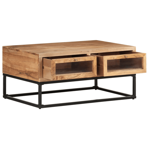 Mesa de Centro, Mesa baixa, 90x60x40 cm madeira de acácia maciça Mesa de Centro, Mesa baixa, 90x60x40 cm madeira de acácia maciça