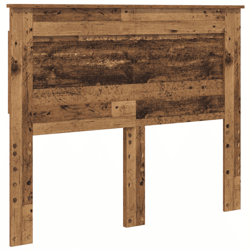 Estrutura de cama de casal com cabeceira - Madeira antiga 135 x 190 cm