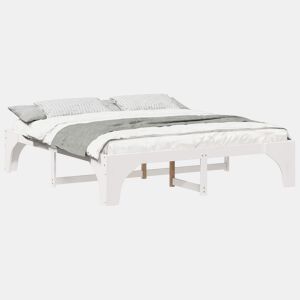 Estrutura De Cama De Casal Simple - Branco 180 x 200 cm
