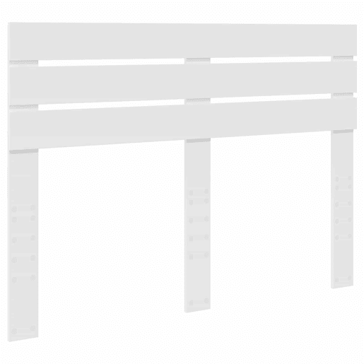 Estrutura da Cama de casal simple com cabeceira Branco 160 x 200 cm