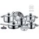 Batería de Cocina Klack de Acero Inoxidable Batería de Cocina Klack de Acero Inoxidable Gris