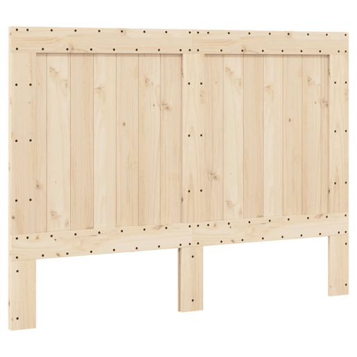 Estrutura de Cama de casal simple com cabeceira 140x200 cm pinho maciço Estrutura de Cama de casal simple com cabeceira 140x200 cm pinho maciço