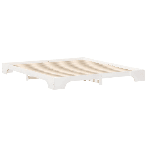 Estrutura De Cama De Casal Simple - Branco 180 x 210 cm