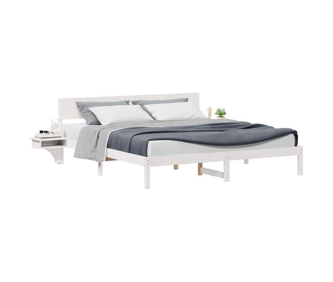 Estructura de cama doble matrimonial - 180 x 200 cm madera de pino macizo