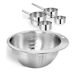 Cuenco Klack de Acero Inoxidable con Medidores Cuenco Klack de Acero Inoxidable con Medidores Gris