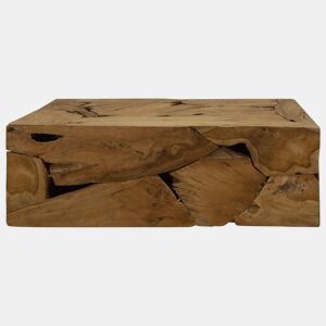 Mesa de Centro, Mesa baixa, 90x50x30 cm teca genuína castanho