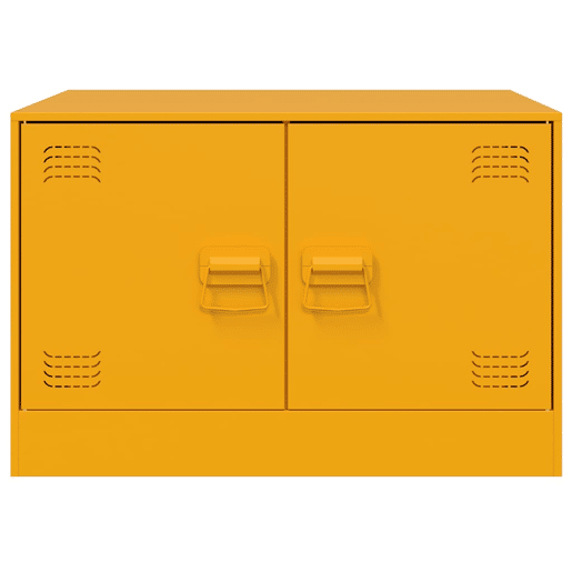 Mesa de Centro, Mesa baixa, 67x50x44 cm aço amarelo mostarda Mesa de Centro, Mesa baixa, 67x50x44 cm aço amarelo mostarda