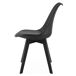 Silla de comedor, negro/negro Silla de comedor, negro/negro Negro