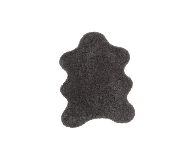Alfombra de 150x200 cm, gris oscuro