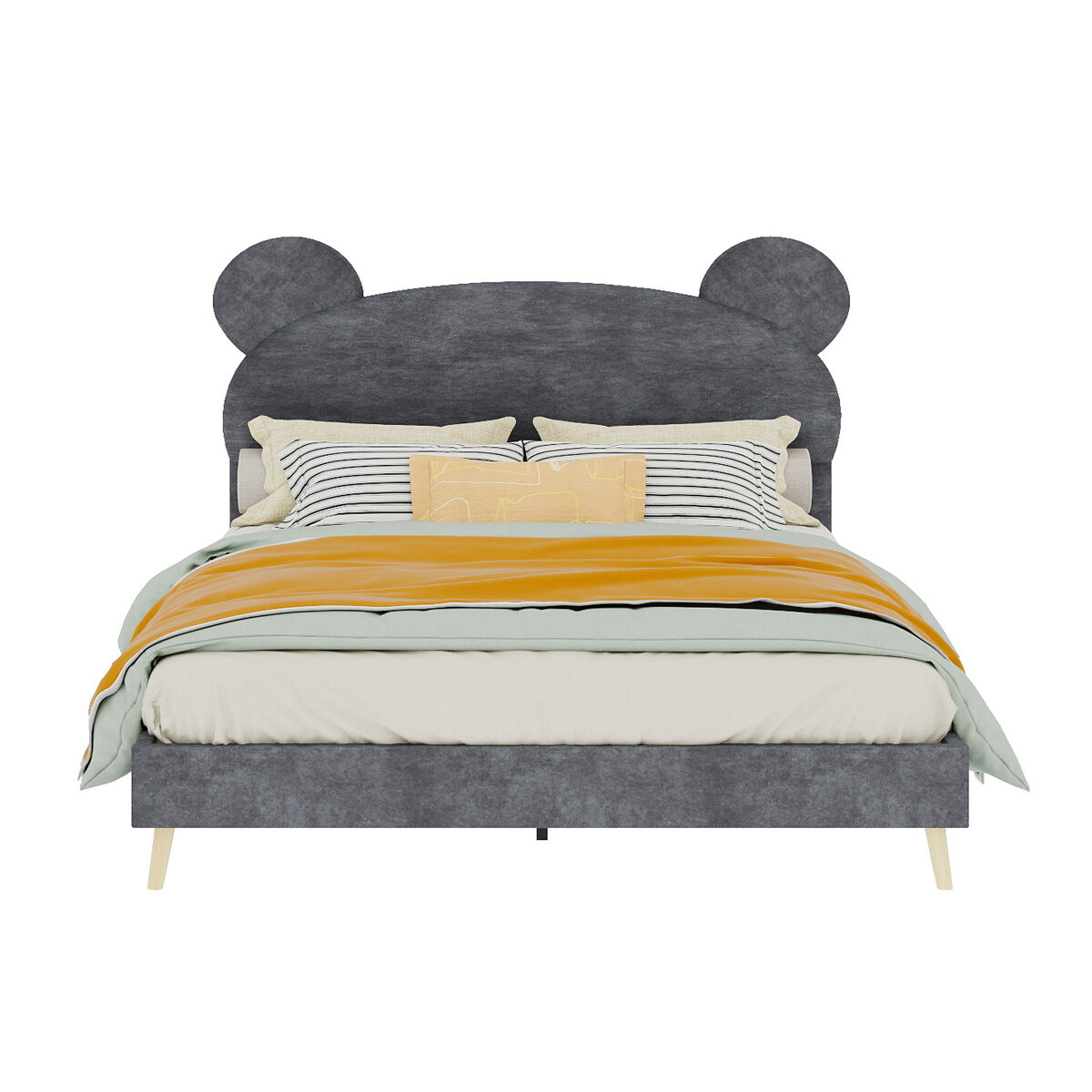Camas infantiles 140x200 Gris