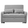 Sofá-cama de 2 lugares - reclinável e multifuncional, ideal para apartamentos e estudantes - Antique Gray