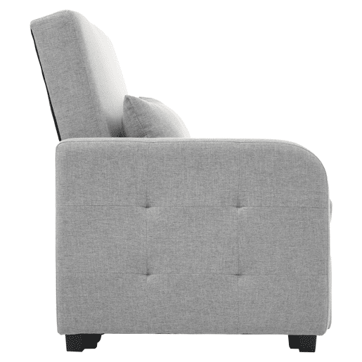 Sofá-cama de 2 lugares - reclinável e multifuncional, ideal para apartamentos e estudantes - Antique Gray Sofá-cama de 2 lugares - reclinável e multifuncional, ideal para apartamentos e estudantes - Antique Gray