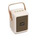 Altavoz Bluetooth Klack Portátil con Radio y Karaoke Altavoz Bluetooth Klack Portátil con Radio y Karaoke Beige