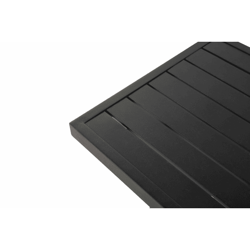 Mesa auxiliar quadrada para exterior - alumínio, resistente às intempéries, fácil de manter - castanho escuro Mesa auxiliar quadrada para exterior - alumínio, resistente às intempéries, fácil de manter - castanho escuro
