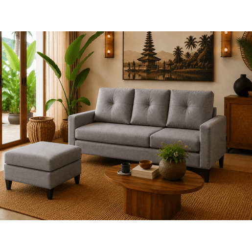 Sofá com Chaise Inter (Cinza Claro)