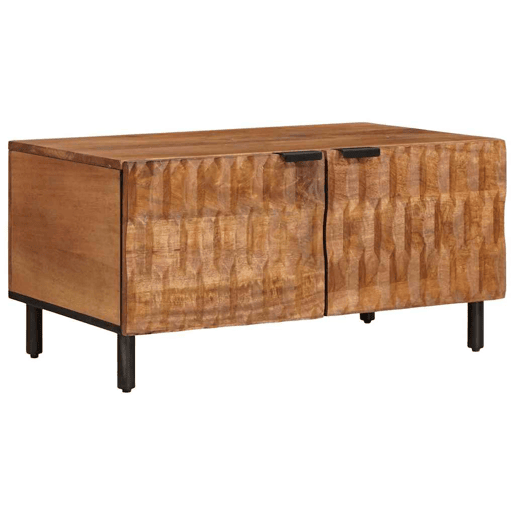 Mesa de Centro, Mesa baixa, Castanho 80 x 50 x 40 cm Madeira de manga maciça Mesa de Centro, Mesa baixa, Castanho 80 x 50 x 40 cm Madeira de manga maciça