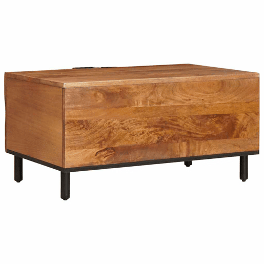 Mesa de Centro, Mesa baixa, Castanho 80 x 50 x 40 cm Madeira de manga maciça Mesa de Centro, Mesa baixa, Castanho 80 x 50 x 40 cm Madeira de manga maciça