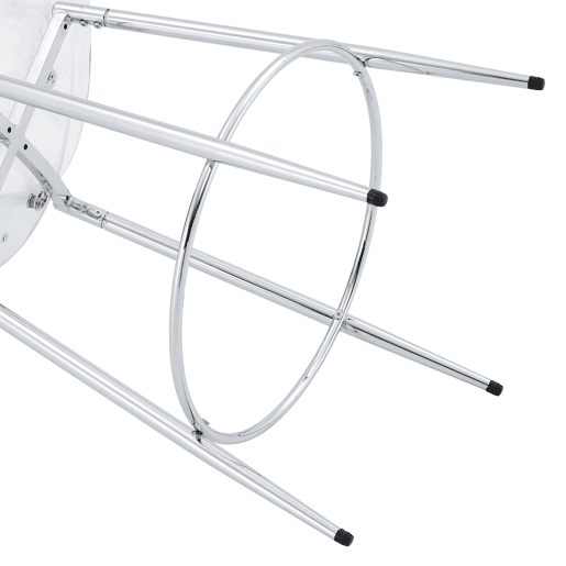 Conjunto de 2 bancos transparentes - Design flutuante - Altura: 102 cm - Pernas metálicas prateadas Conjunto de 2 bancos transparentes - Design flutuante - Altura: 102 cm - Pernas metálicas prateadas