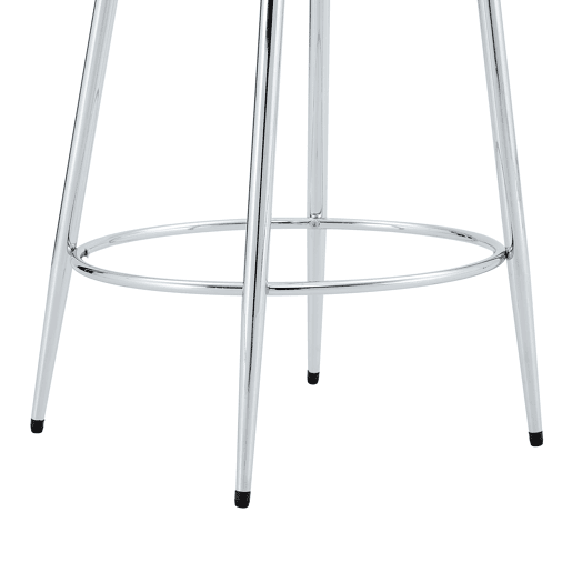 Conjunto de 2 bancos transparentes - Design flutuante - Altura: 102 cm - Pernas metálicas prateadas Conjunto de 2 bancos transparentes - Design flutuante - Altura: 102 cm - Pernas metálicas prateadas