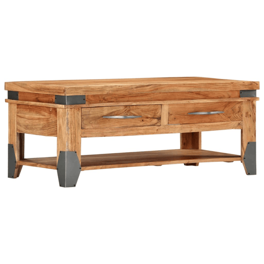 Mesa de Centro, Mesa baixa, 110x52x45 cm madeira de acácia maciça Mesa de Centro, Mesa baixa, 110x52x45 cm madeira de acácia maciça