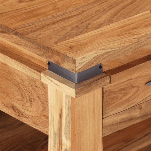 Mesa de Centro, Mesa baixa, 110x52x45 cm madeira de acácia maciça Mesa de Centro, Mesa baixa, 110x52x45 cm madeira de acácia maciça