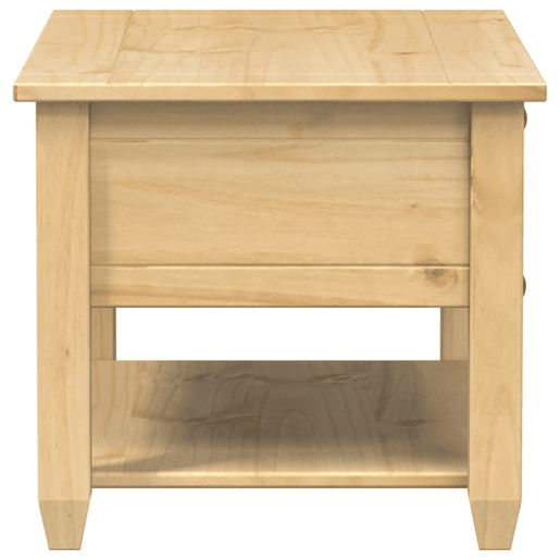 Mesa de Centro, Mesa baixa, com gavetas Corona 85x50x45 cm pinho maciço